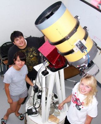 Summer Science Program students make telescopic observations of a near-Earth