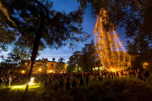 Pickle Tree Lighting Features Choirs, Santa