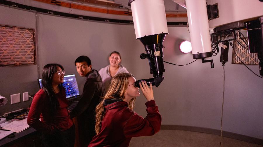 Astronomy Class at the Keck Telescope