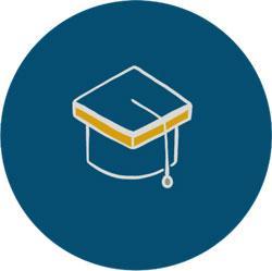 catlab graduation cap icon