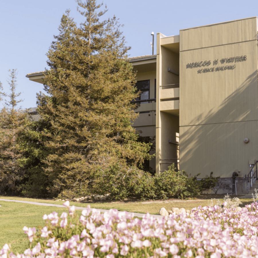 westmont biology building in springtime