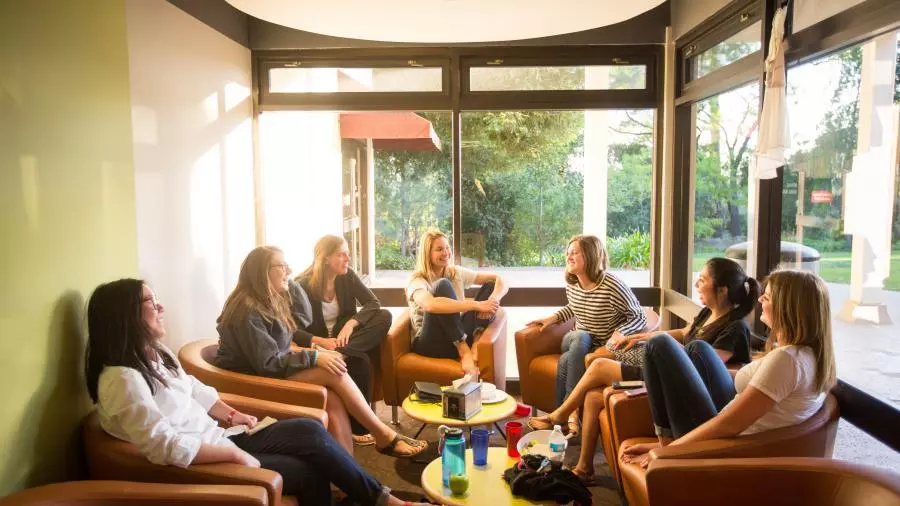 westmont students chatting